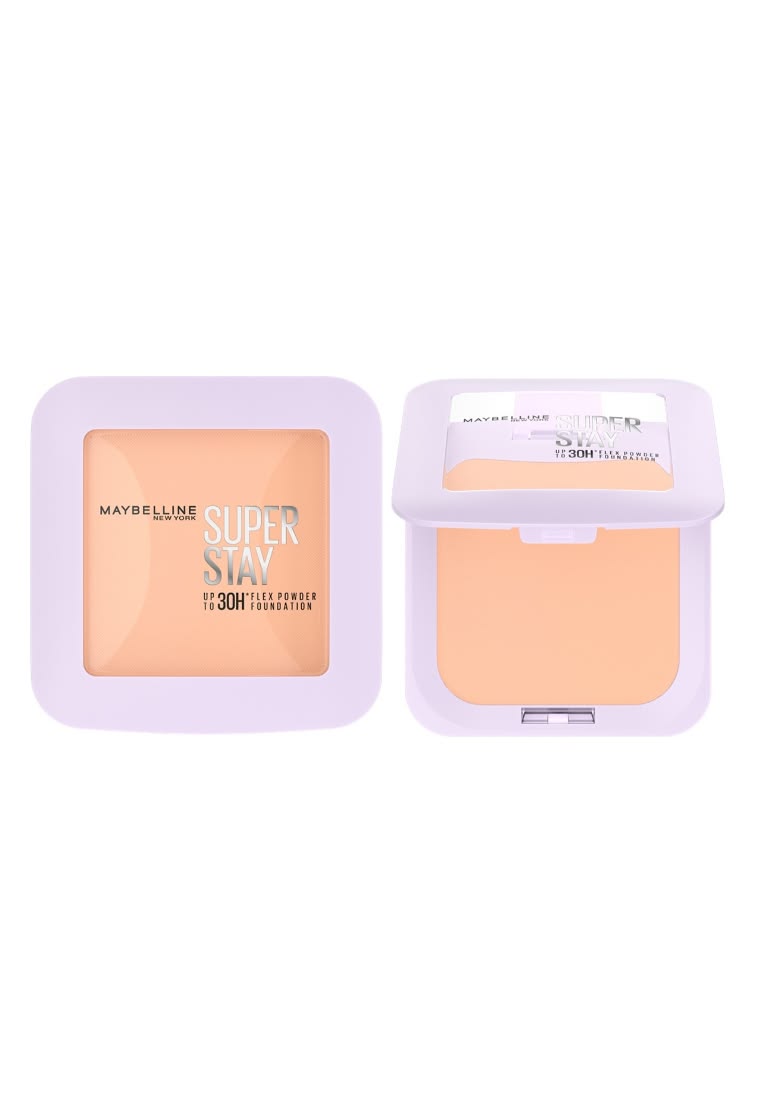 Maybelline New York Super Stay Flex Powder Foundation Compact, 120, Full Coverage, 30H Full Coverage, Perfect for Oily Skin, Waterproof & Sweatproof, 9g