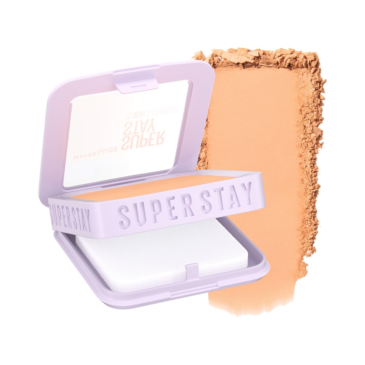 Maybelline New York Super Stay Flex Powder Foundation Compact, 120, Full Coverage, 30H Full Coverage, Perfect for Oily Skin, Waterproof & Sweatproof, 9g