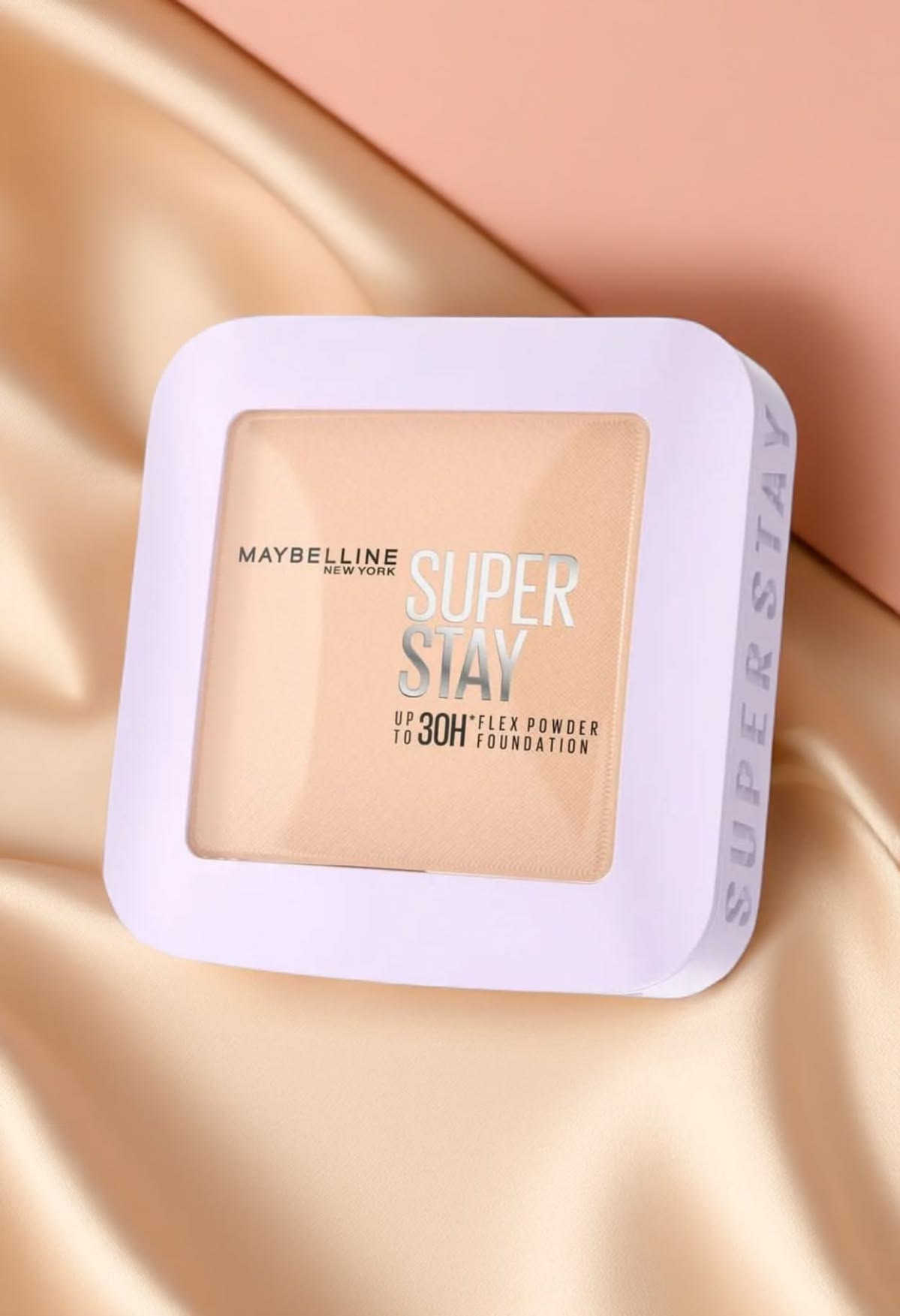 Maybelline New York Super Stay Flex Powder Foundation Compact, 120, Full Coverage, 30H Full Coverage, Perfect for Oily Skin, Waterproof & Sweatproof, 9g
