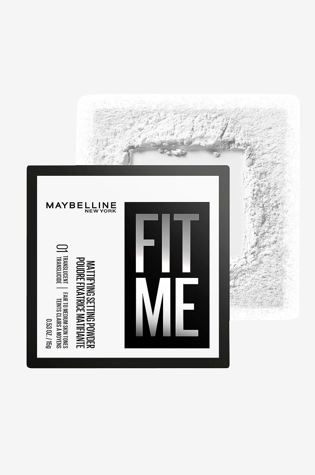 Maybelline New York Fit Me Loose Finishing Powder, Silky and Lightweight, Natural-looking beautiful skin, Quick blendable skin-friendly flawless makeup Loose Powder - Medium|20 grams