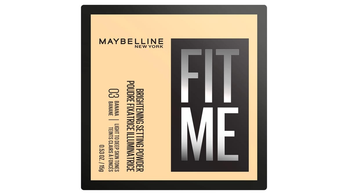 Maybelline New York Fit Me Loose Finishing Powder, Silky and Lightweight, Natural-looking beautiful skin, Quick blendable skin-friendly flawless makeup Loose Powder - Medium|20 grams