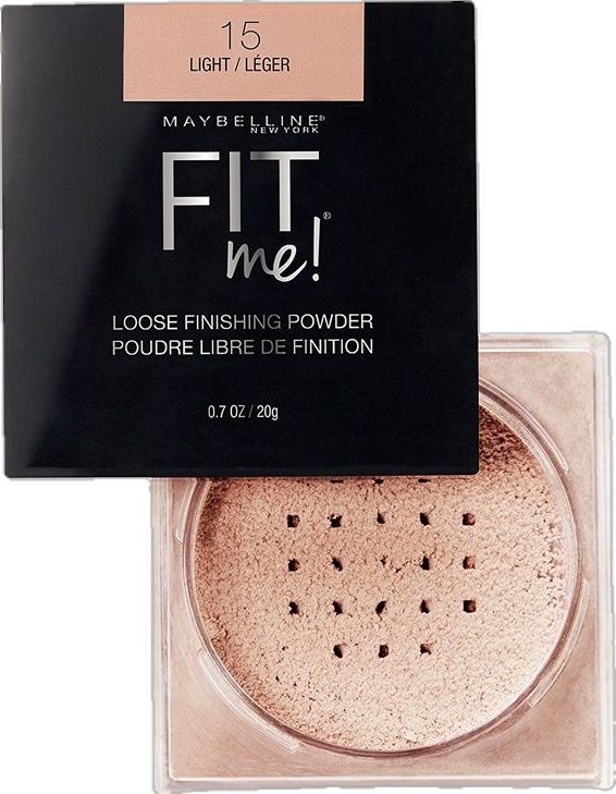 Maybelline New York Fit Me Loose Finishing Powder, Silky and Lightweight, Natural-looking beautiful skin, Quick blendable skin-friendly flawless makeup Loose Powder - Medium|20 grams
