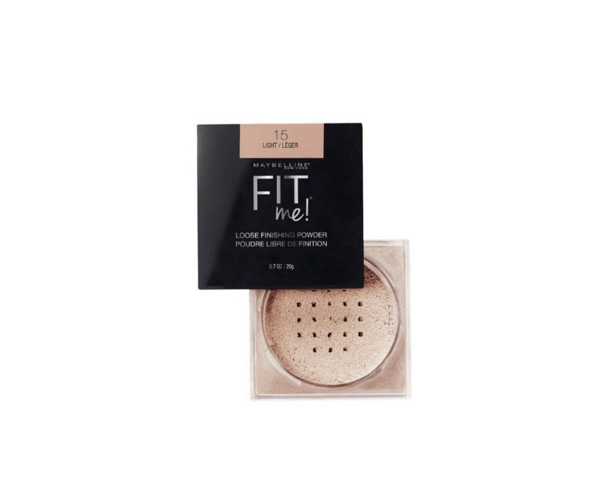Maybelline New York Fit Me Loose Finishing Powder, Silky and Lightweight, Natural-looking beautiful skin, Quick blendable skin-friendly flawless makeup Loose Powder - Medium|20 grams