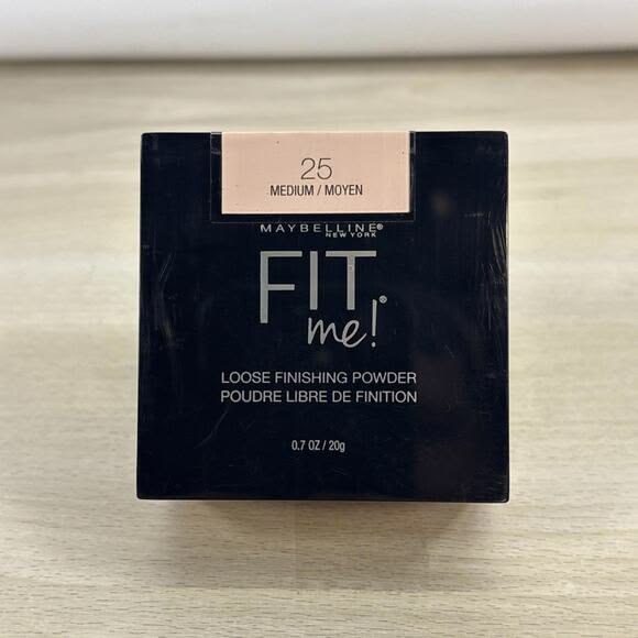 Maybelline New York Fit Me Loose Finishing Powder, Silky and Lightweight, Natural-looking beautiful skin, Quick blendable skin-friendly flawless makeup Loose Powder - Medium|20 grams