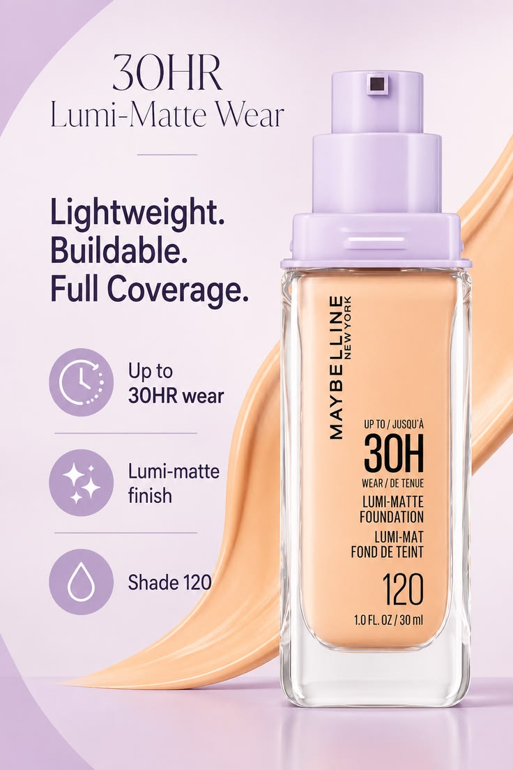 Maybelline Super Stay Up To 30H Lumi-Matte Foundation SPF 18