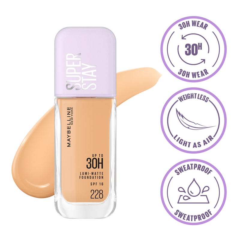 Maybelline Super Stay Up To 30H Lumi-Matte Foundation SPF 18