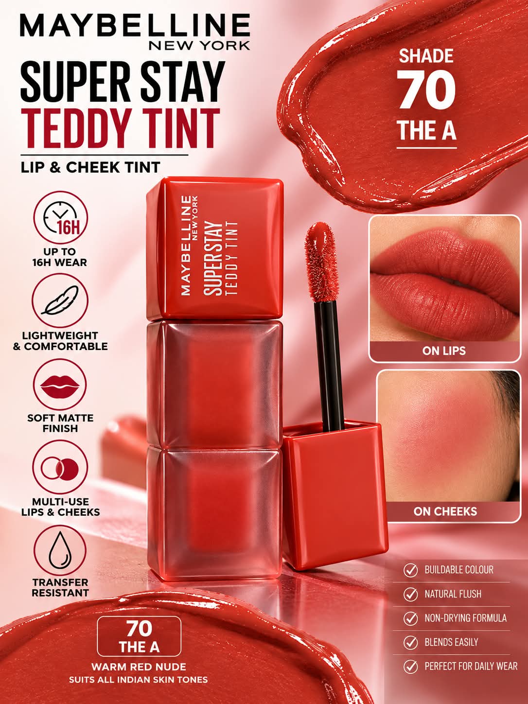 Maybelline New York Superstay Teddy Tint Lip & Cheek Color