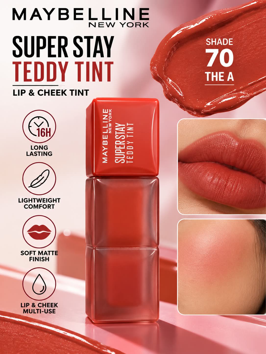 Maybelline New York Superstay Teddy Tint Lip & Cheek Color