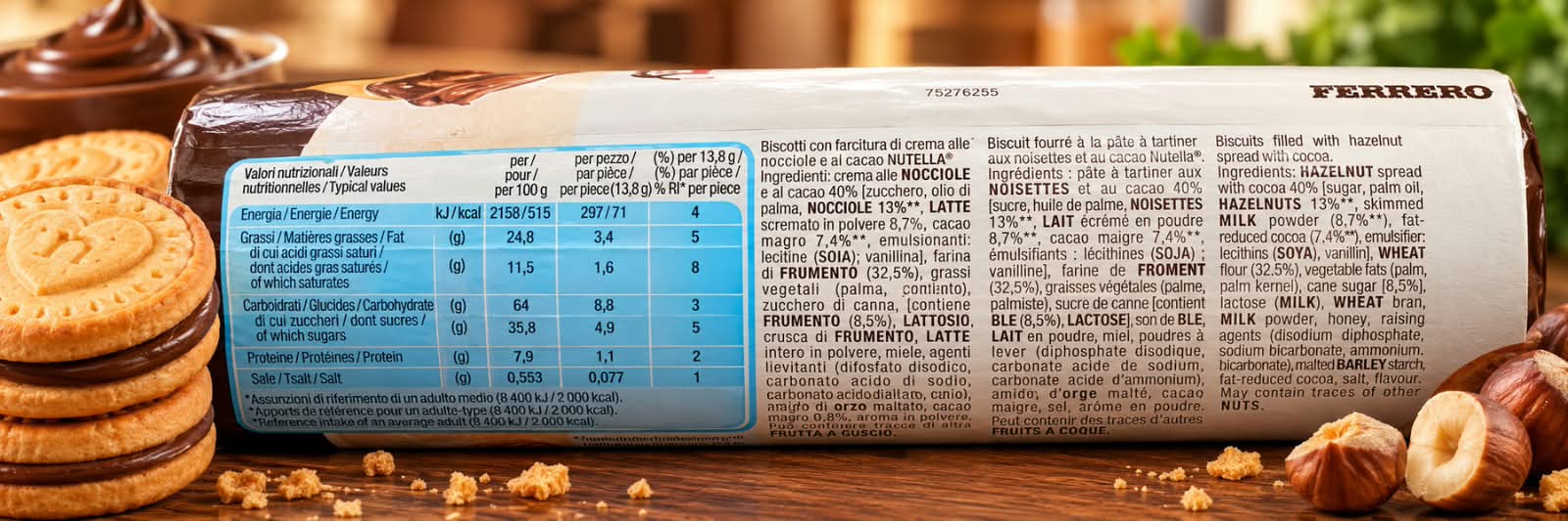 Ferrero Nutella Biscuits 12 Pieces 166gm