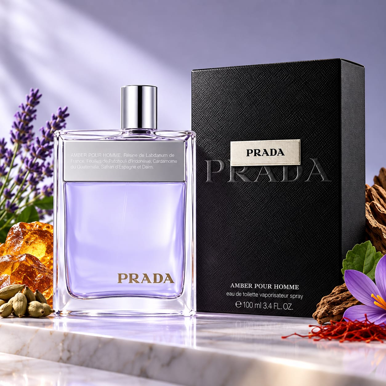Prada Amber Pour Homme Perfume For Men EDT 100ml