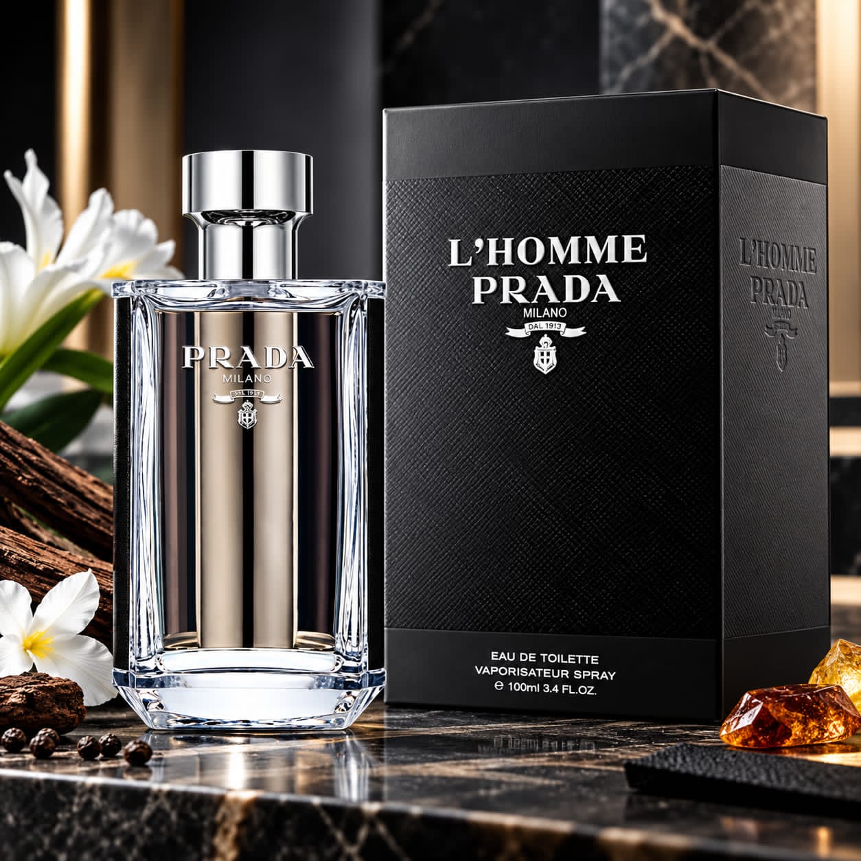 Prada L'Homme Milano Intense Perfume For Men EDP 100ml