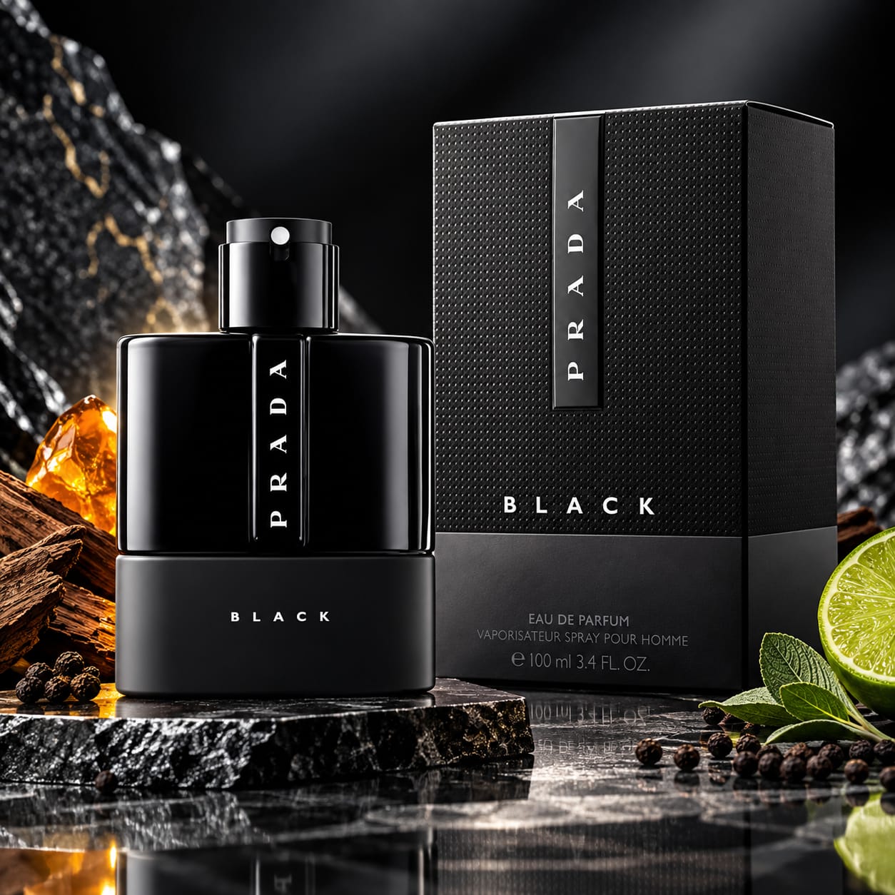 Prada Luna Rossa Black Perfume For Men EDP 100ml