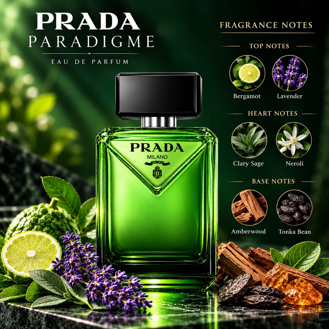 Prada Paradigme Perfume For Men EDP 100ml