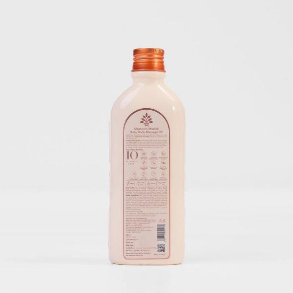 Baby Forest Maasoom Maalish Baby Body Massage Oil | Ayurvedic Baby Massage Oil for Kids | Derma Safe | Cruelty-Free | Vegan | 200 ML