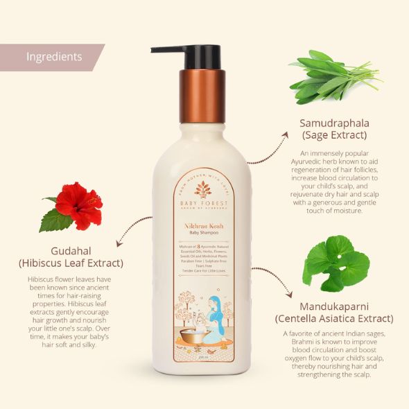 Baby Forest Nikhrae Kesh Baby Shampoo Infused With Paraben- Free