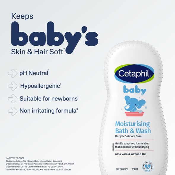 Cetaphil Baby Moisturizing Bath & Wash 230ml