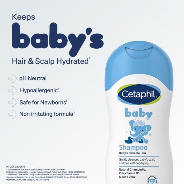 Cetaphil Baby Tear-Free Shampoo with Natural Chamomile & Aloe Vera
