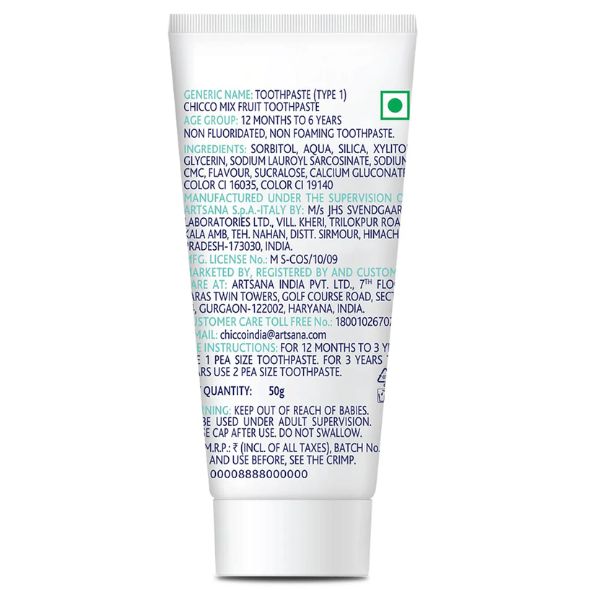 Chicco Toothpaste for Kids, Best for Baby (6m-6y)