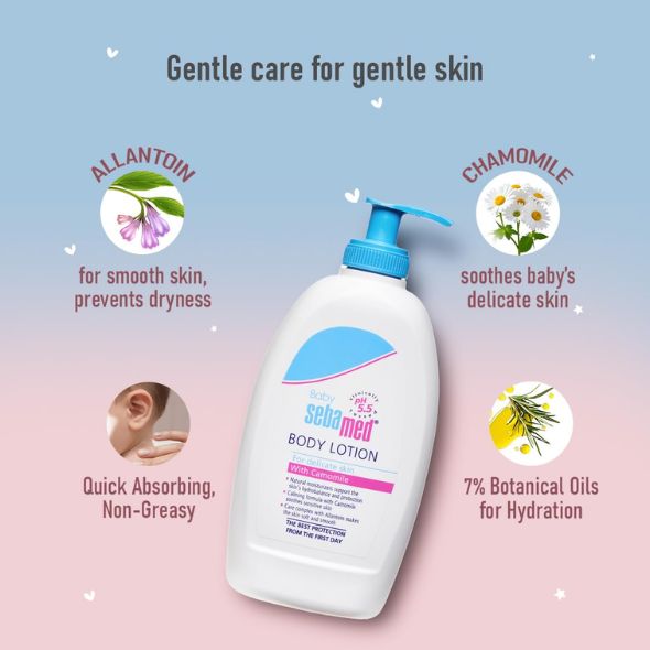 Sebamed Baby Body Lotion | pH 5.5 | Vegan | 100 ml