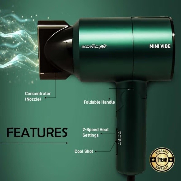 IKONIC Me Mini Vibe Hair Dryer