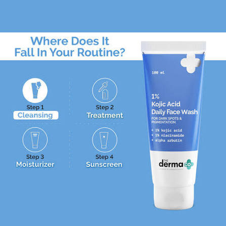 the derma co. 1%kojic acid daily face wash