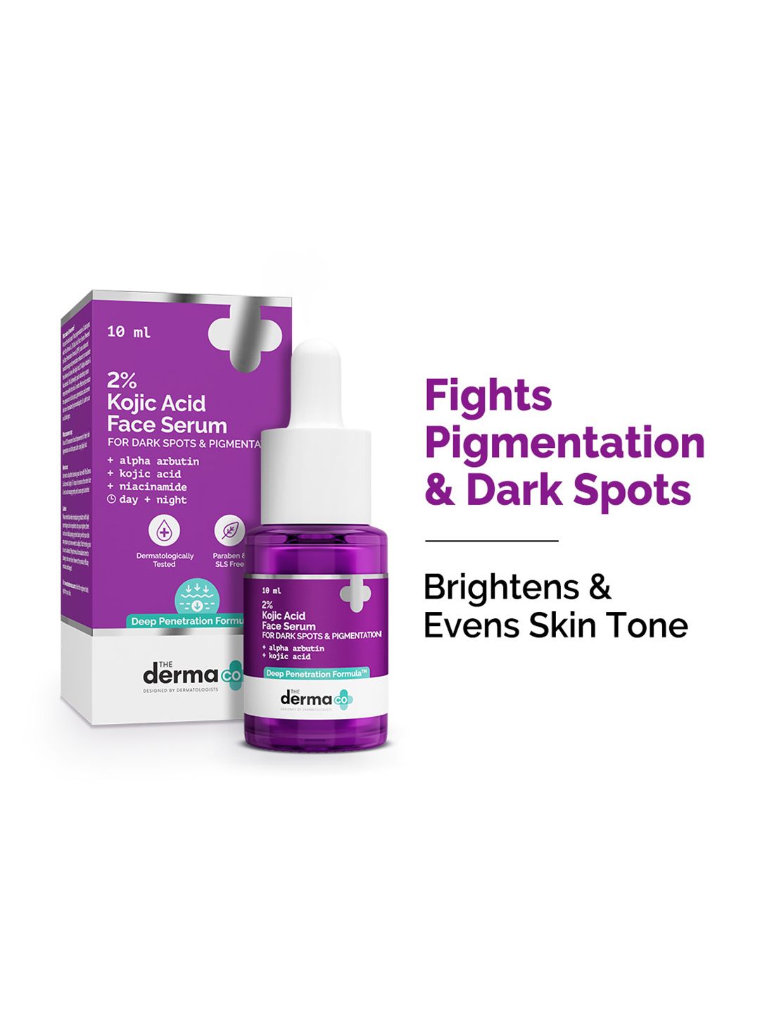 THE DERMA CO. 2% KOJIC ACID FACE SERUM