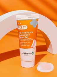 THE DERMA CO. 1% HYALURONIC ACID SUNSCREEN AQUA GEL 50SPF 80GM