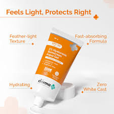 THE DERMA CO. 1% HYALURONIC ACID SUNSCREEN AQUA GEL 50SPF 80GM