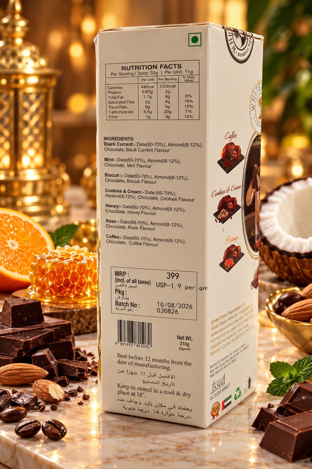 White Camel Assorted Chocodates 7 Exotic Flavours 300gm