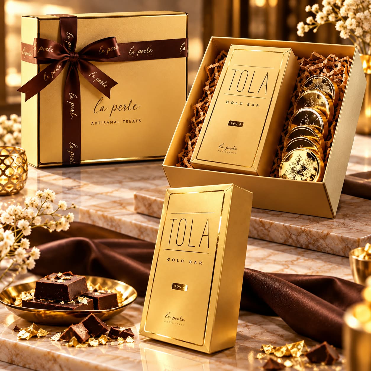 Le Pure Chocolatier Gold Noor Hamper 454gm