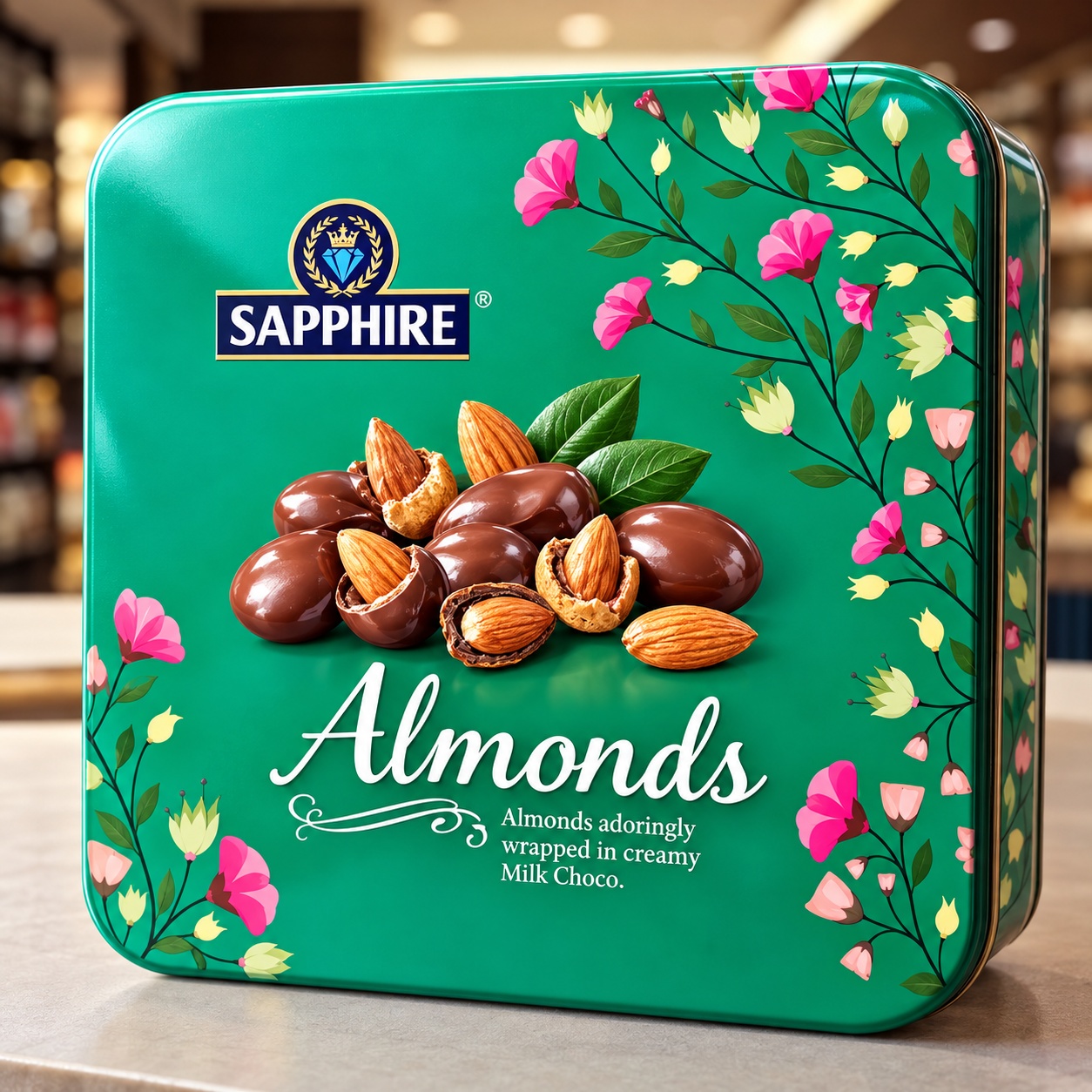 Sapphire Almonds Adoringly Wrapped In Creamy Milk Choco 200gm