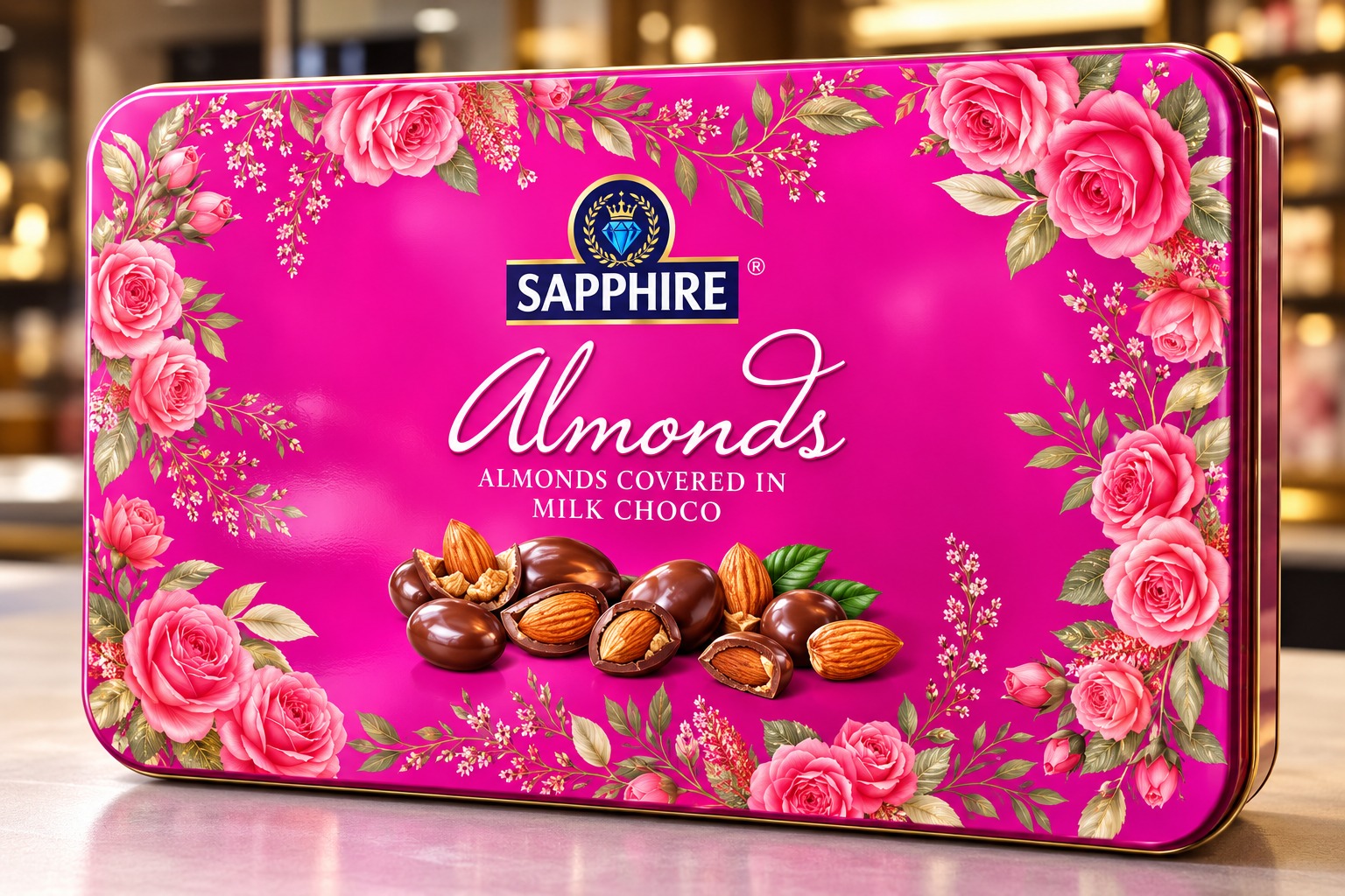 Sapphire Almonds Adoringly Wrapped In Creamy Milk Choco 200gm