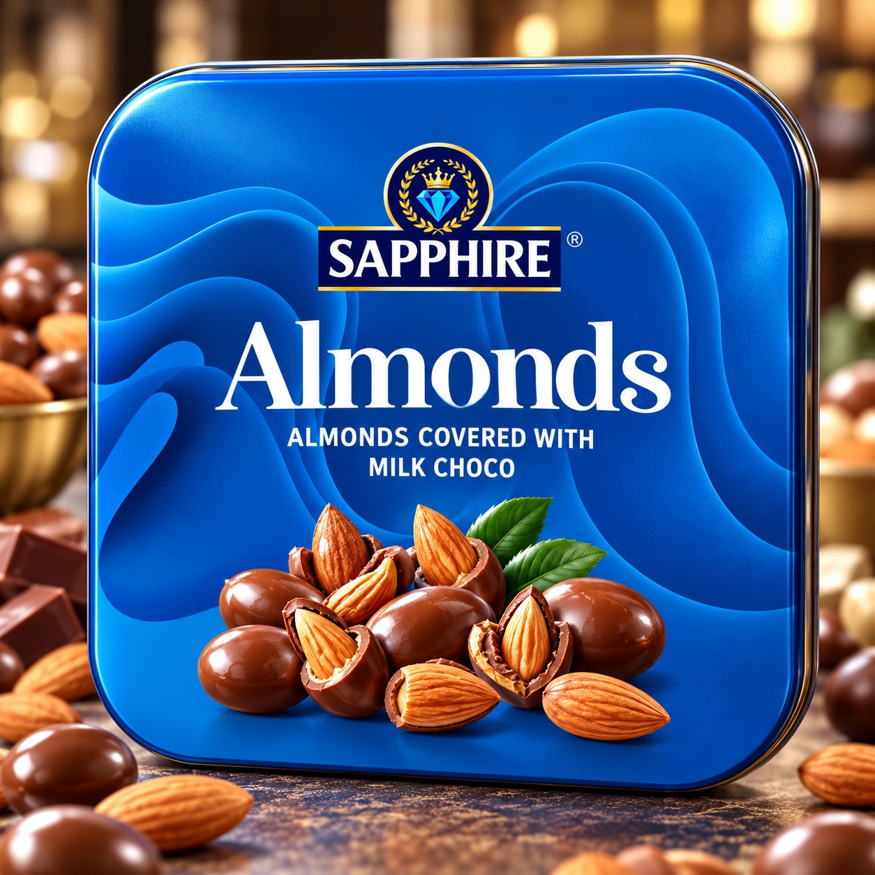 Sapphire Almonds Adoringly Wrapped In Creamy Milk Choco 200gm