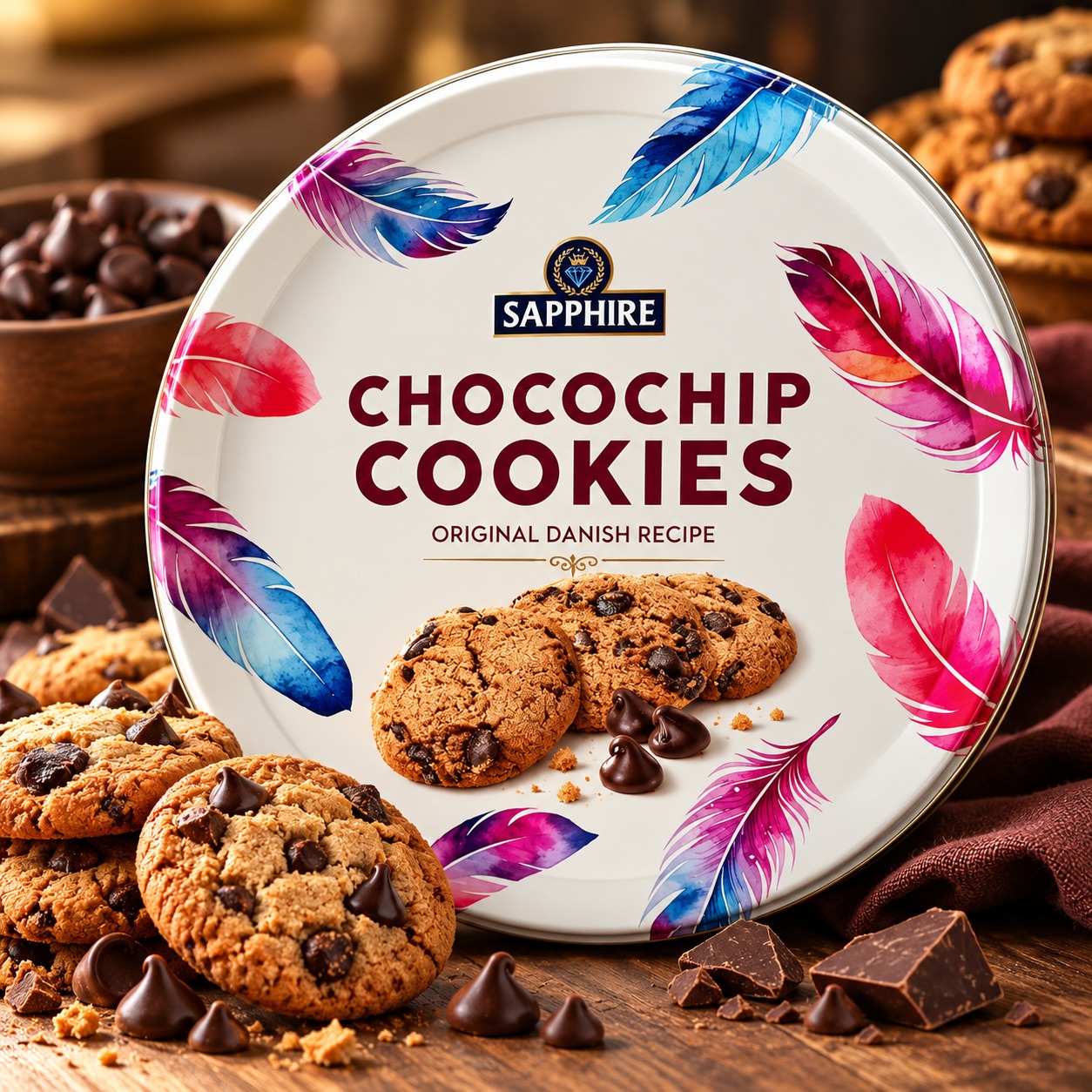 Sapphire Chocochip Cookies Premium Collection Original Danish Recipe 450gm