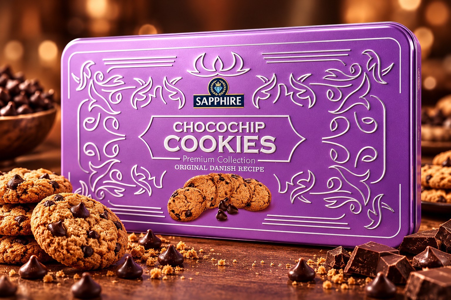 Sapphire Chocochip Cookies Premium Collection Original Danish Recipe 450gm