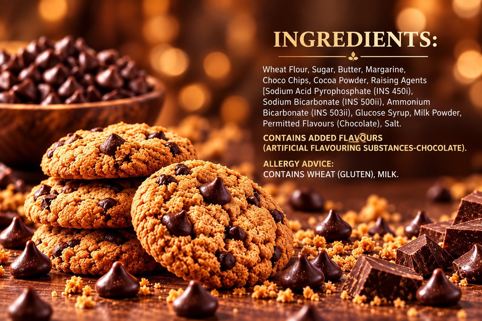 Sapphire Chocochip Cookies Premium Collection Original Danish Recipe 450gm