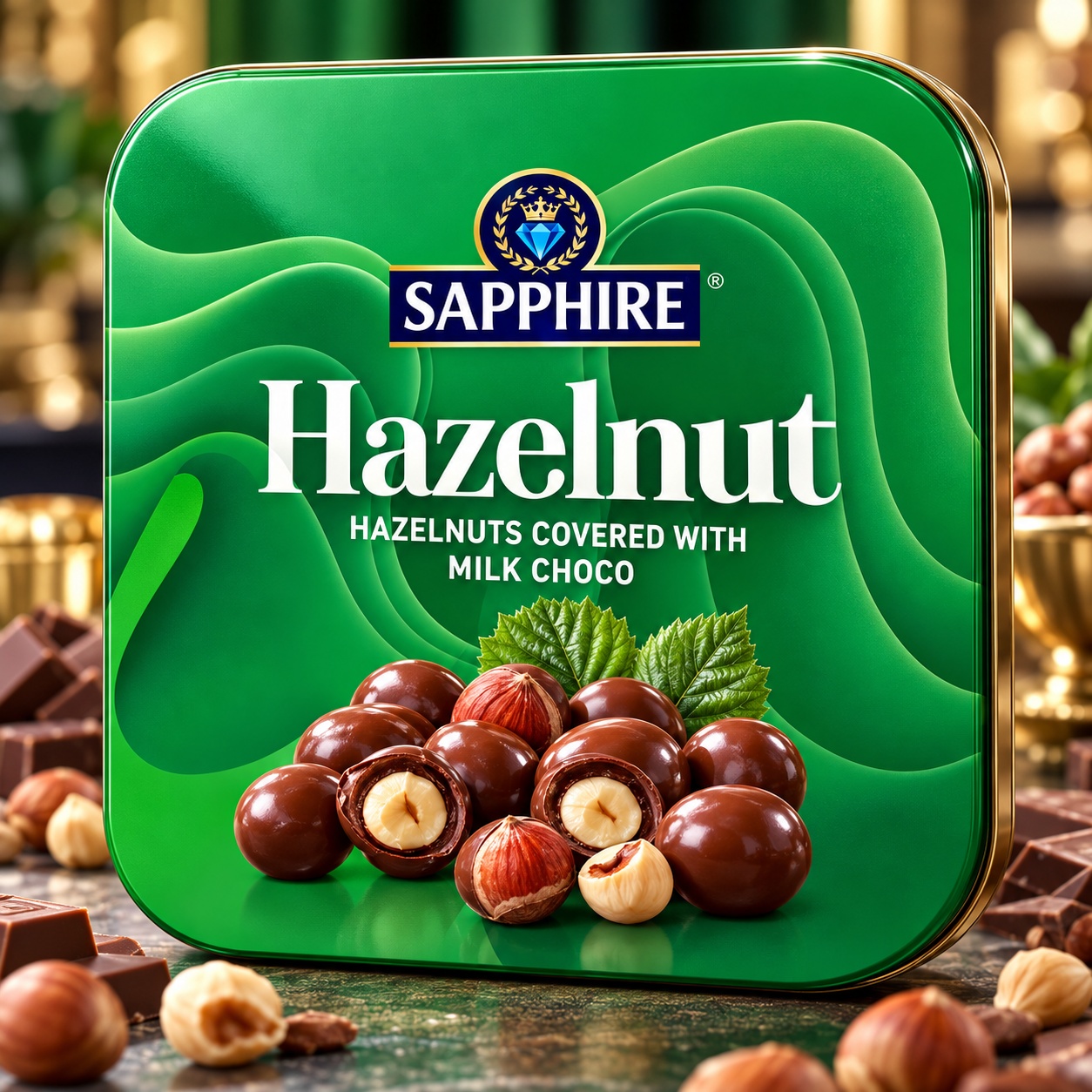 Sapphire Hazelnut Covered With Milk Choco 90gm