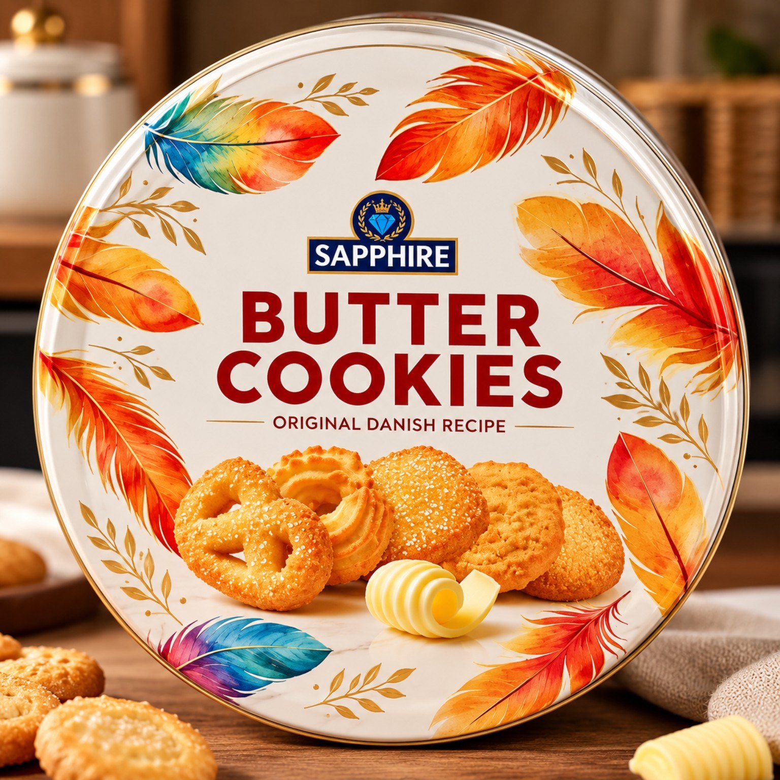 Sapphire Butter Cookies Gold Collection Original Danish Recipe 450gm