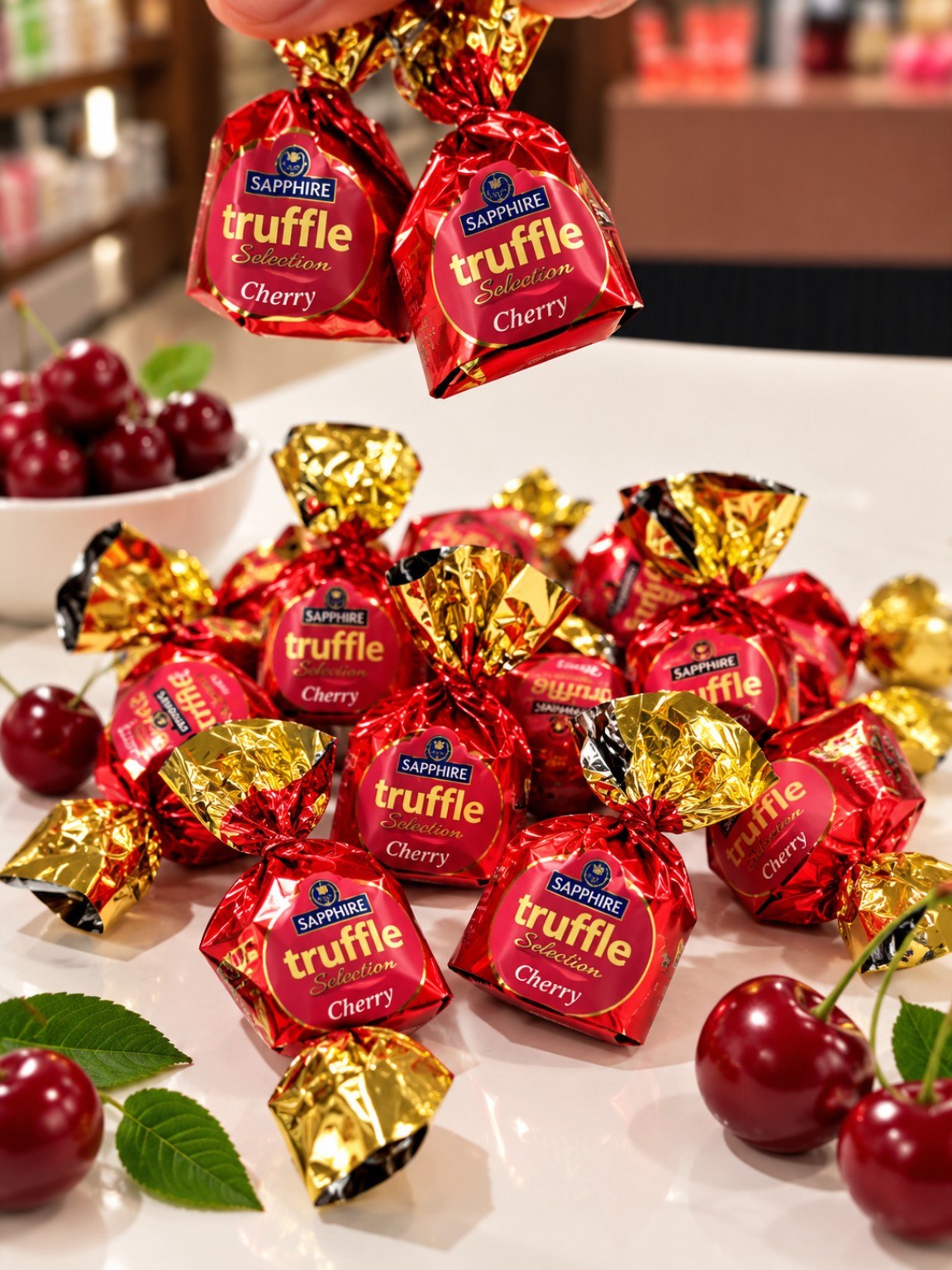 Sapphire Truffle Selection Cherry Chocolate 470gm